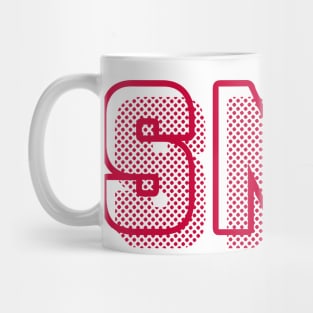 SMU Logo Dots Red Mug